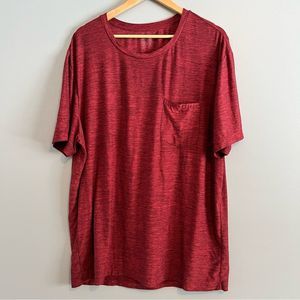 #52 32 Degrees Soft Light Weight Deep Red T-Shirt with Chest Pocket